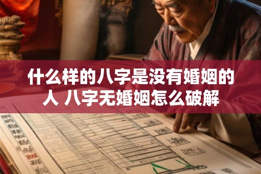 什么样的八字是没有婚姻的人 八字无婚姻怎么破解