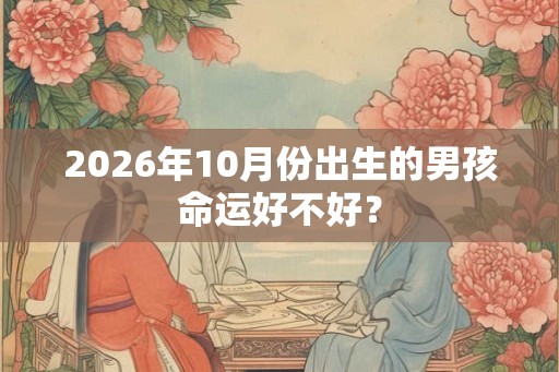 2026年10月份出生的男孩命运好不好？