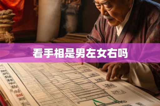 看手相是男左女右吗