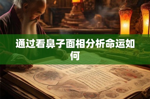 通过看鼻子面相分析命运如何 通过看鼻子面相分析命运如何