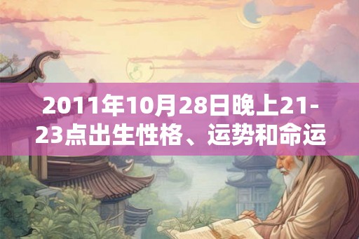 2011年10月28日晚上21-23点出生性格、运势和命运
