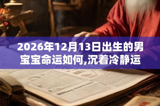 2026年12月13日出生的男宝宝命运如何,沉着冷静运程好
