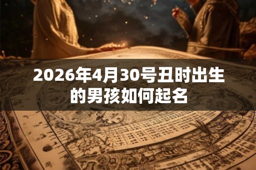 2026年4月30号丑时出生的男孩如何起名