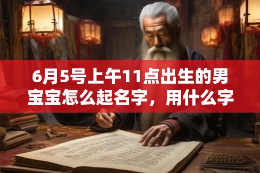 6月5号上午11点出生的男宝宝怎么起名字，用什么字好