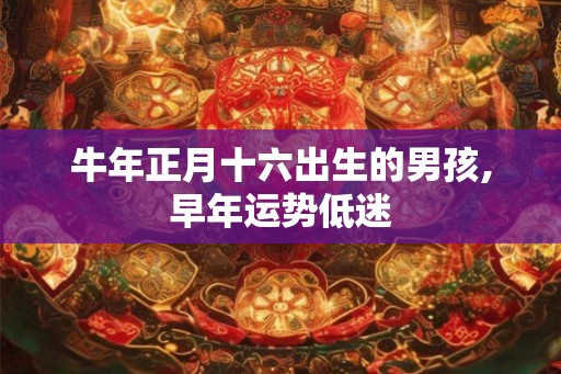 牛年正月十六出生的男孩,早年运势低迷