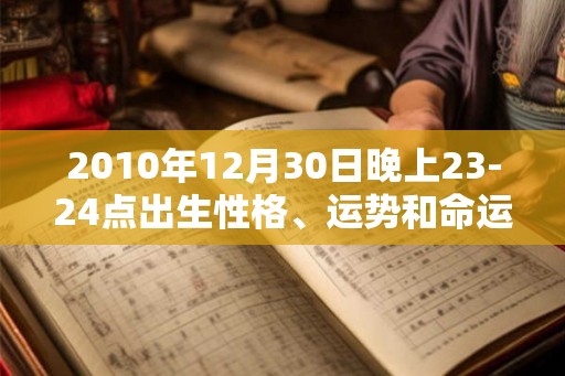 2010年12月30日晚上23-24点出生性格、运势和命运