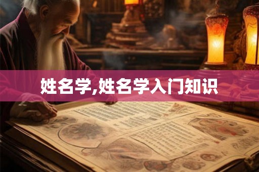 姓名学,姓名学入门知识