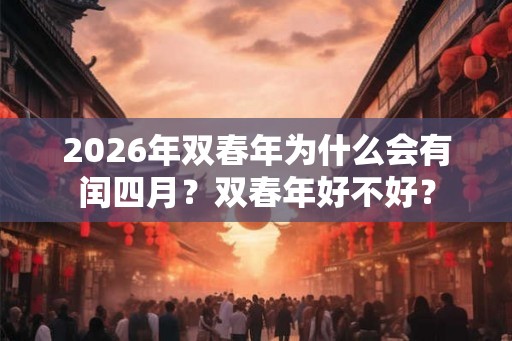 2026年双春年为什么会有闰四月?双春年好不好? 2026年双春年为什么会有闰四月?双春年好不好?