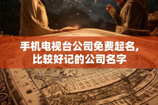 手机电视台公司免费起名,比较好记的公司名字