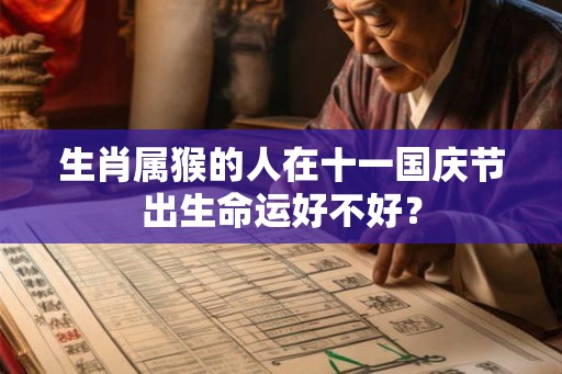 生肖属猴的人在十一国庆节出生命运好不好？