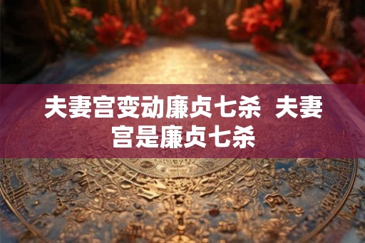 夫妻宫变动廉贞七杀  夫妻宫是廉贞七杀