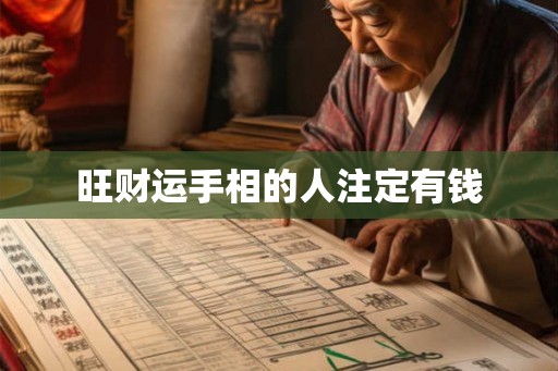 旺财运手相的人注定有钱 旺财运手相的人注定有钱