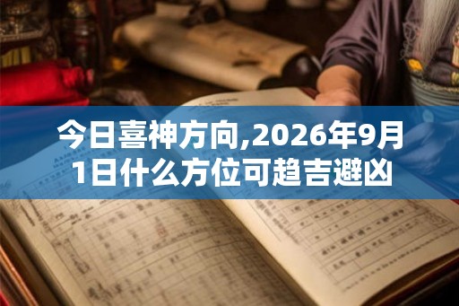 今日喜神方向,2026年9月1日什么方位可趋吉避凶 今日喜神方向,2026年9月1日什么方位可趋吉避凶