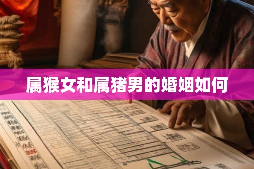 属猴女和属猪男的婚姻如何