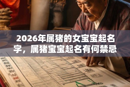 2026年属猪的女宝宝起名字,属猪宝宝起名有何禁忌? 2026年属猪的女宝宝起名字,属猪宝宝起名有何禁忌?