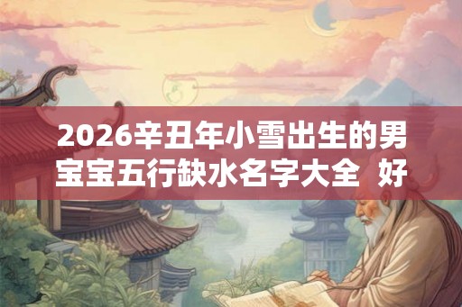 2026辛丑年小雪出生的男宝宝五行缺水名字大全  好听简单