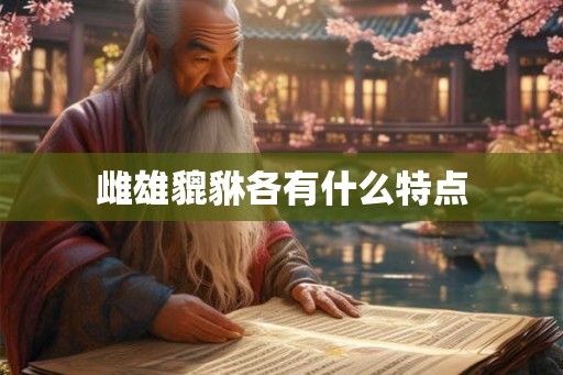 雌雄貔貅各有什么特点 雌雄貔貅各有什么特点
