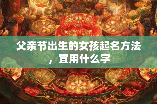 父亲节出生的女孩起名方法，宜用什么字
