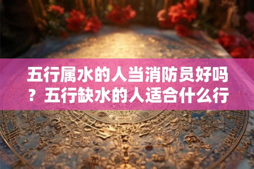 五行属水的人当消防员好吗？五行缺水的人适合什么行业？