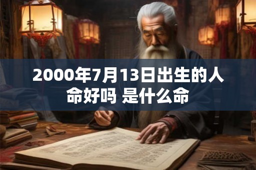 2000年7月13日出生的人命好吗 是什么命