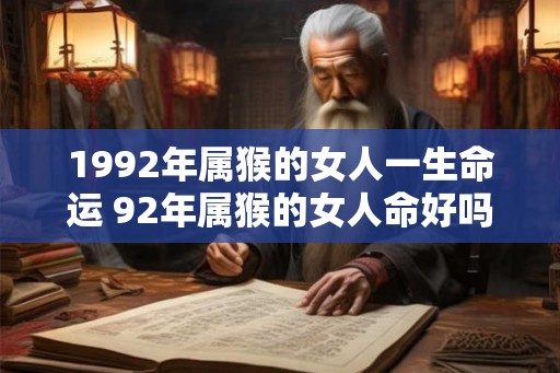 1992年属猴的女人一生命运 92年属猴的女人命好吗 1992年属猴的女人一生命运 92年属猴的女人命好吗