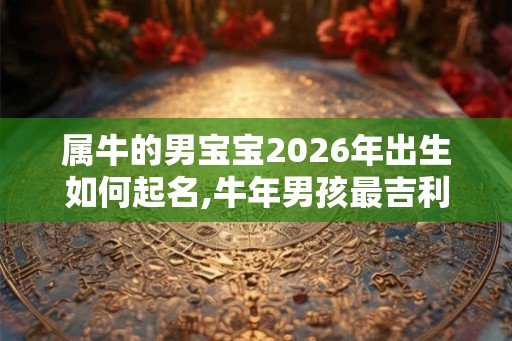 属牛的男宝宝2026年出生如何起名,牛年男孩最吉利的名字