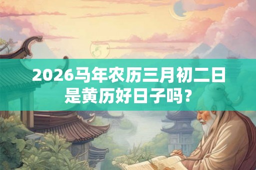 2026马年农历三月初二日是黄历好日子吗? 2026马年农历三月初二日是黄历好日子吗?