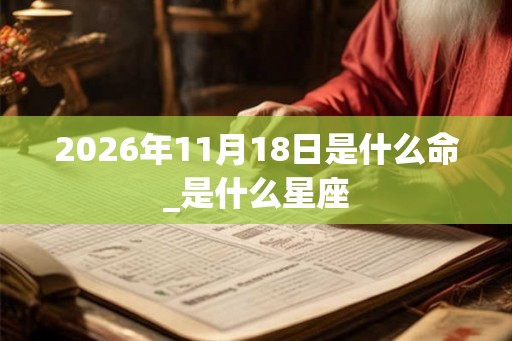 2026年11月18日是什么命_是什么星座 2026年11月18日是什么命_是什么星座