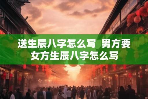 送生辰八字怎么写 男方要女方生辰八字怎么写 送生辰八字怎么写 男方要女方生辰八字怎么写