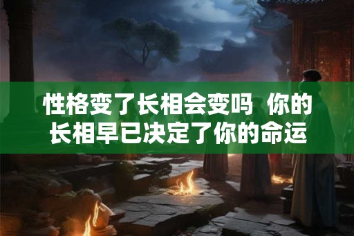 性格变了长相会变吗  你的长相早已决定了你的命运