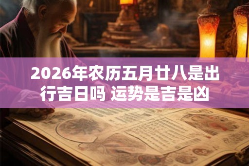 2026年农历五月廿八是出行吉日吗 运势是吉是凶