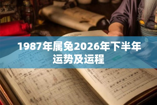 1987年属兔2026年下半年运势及运程