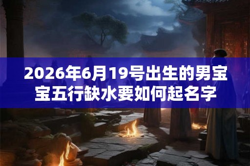 2026年6月19号出生的男宝宝五行缺水要如何起名字