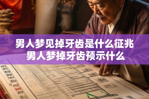 男人梦见掉牙齿是什么征兆 男人梦掉牙齿预示什么