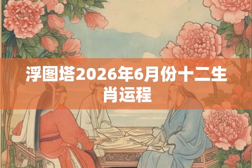 浮图塔2026年6月份十二生肖运程 浮图塔2026年6月份十二生肖运程