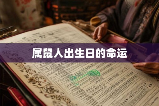 属鼠人出生日的命运