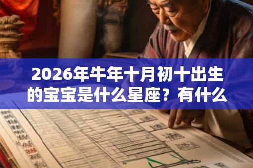 2026年牛年十月初十出生的宝宝是什么星座？有什么性格特点？