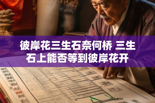 彼岸花三生石奈何桥 三生石上能否等到彼岸花开