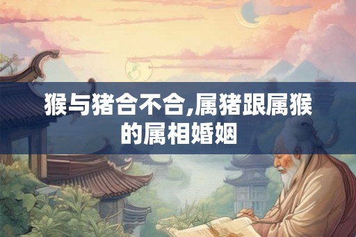 猴与猪合不合,属猪跟属猴的属相婚姻