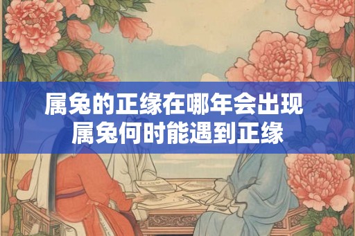 属兔的正缘在哪年会出现 属兔何时能遇到正缘