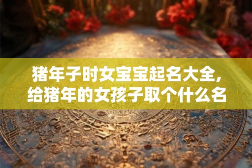 猪年子时女宝宝起名大全,给猪年的女孩子取个什么名字