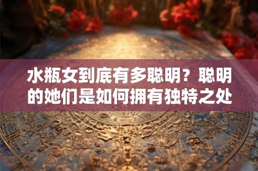 水瓶女到底有多聪明？聪明的她们是如何拥有独特之处的？