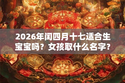 2026年闰四月十七适合生宝宝吗？女孩取什么名字？