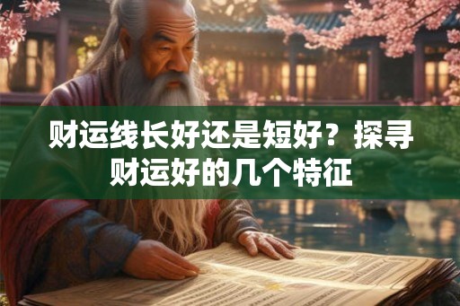 财运线长好还是短好?探寻财运好的几个特征 财运线长好还是短好?探寻财运好的几个特征
