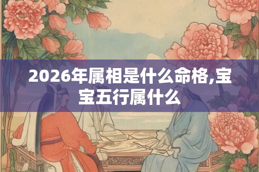 2026年属相是什么命格,宝宝五行属什么 2026年属相是什么命格,宝宝五行属什么