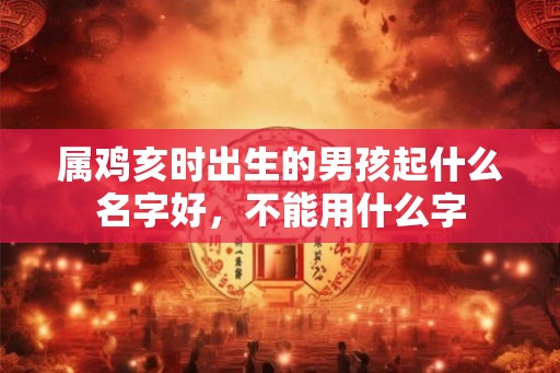 属鸡亥时出生的男孩起什么名字好,不能用什么字 属鸡亥时出生的男孩起什么名字好,不能用什么字