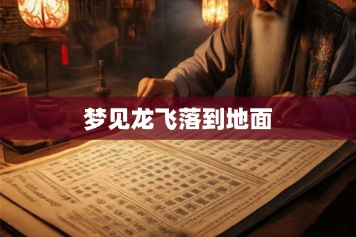 梦见龙飞落到地面