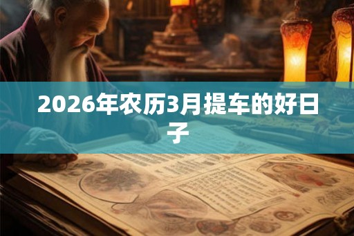 2026年农历3月提车的好日子 2026年农历3月提车的好日子