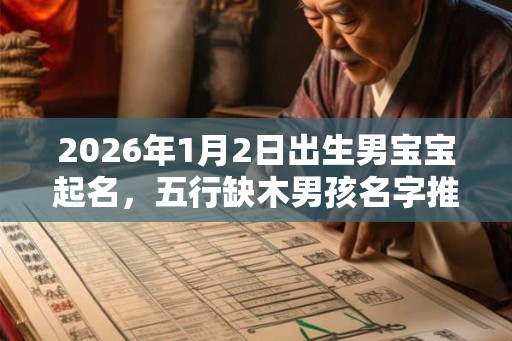 2026年1月2日出生男宝宝起名，五行缺木男孩名字推荐！