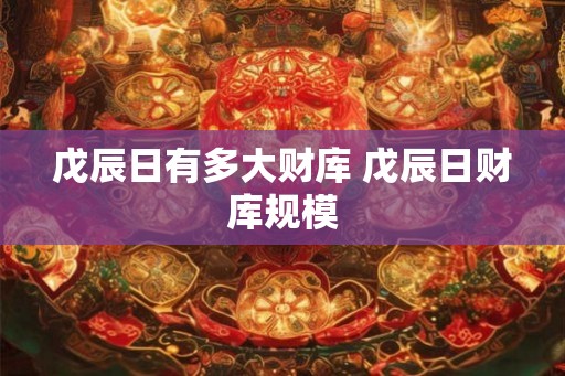 戊辰日有多大财库 戊辰日财库规模